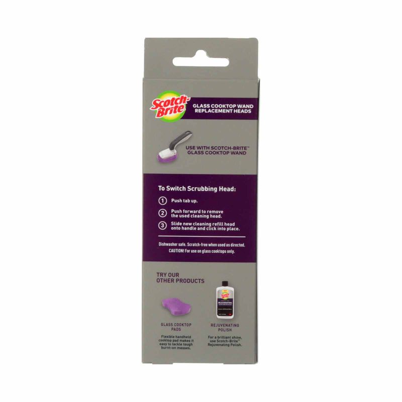 3M SCOTCHB Glass Cooktop Refills 2 Replacement Heads 950-CT-RF-image 2