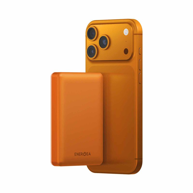 ENERGEA Alupac 10k 3c, 10000mah Ultra Light Aluminium Magsafe Compatible Powerbank - Orange AP-10KQH-ORG-3C-image 4