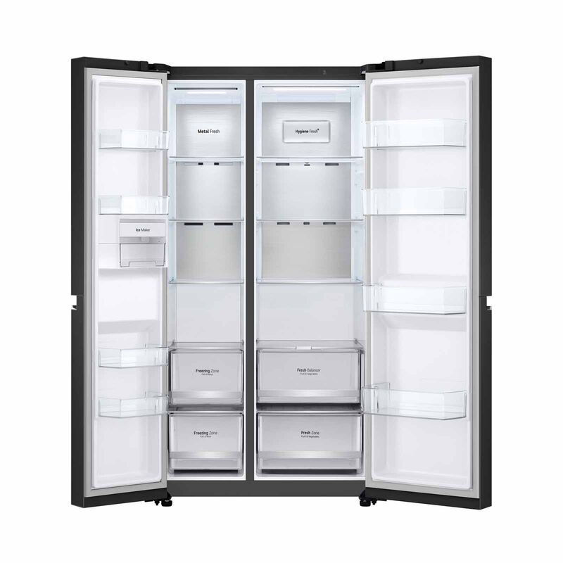 LG Side By Side Fridge (647l) - Essence Matte Black GS-B6473EP-image 4