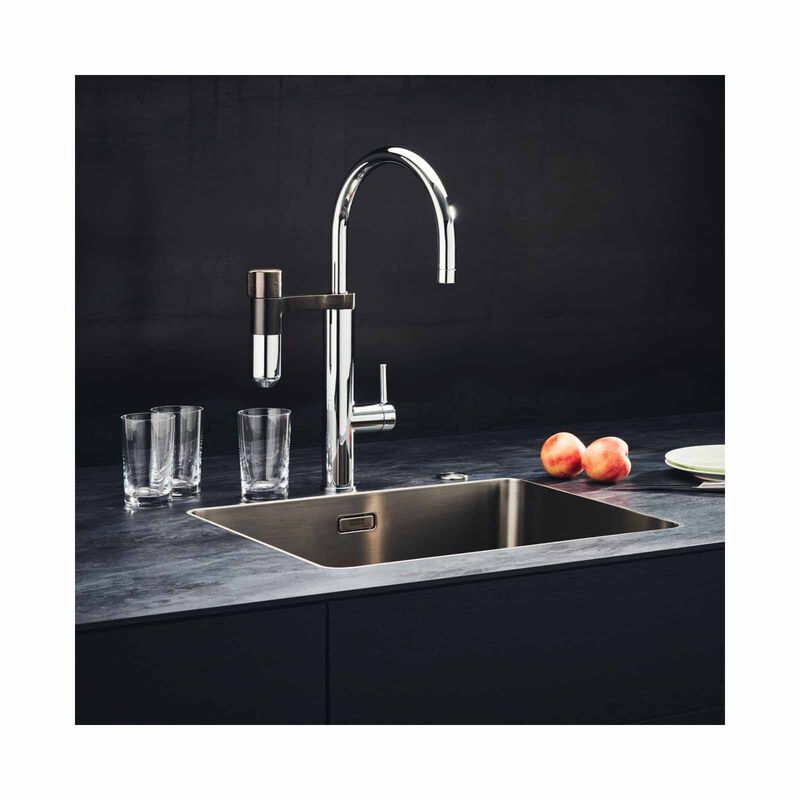 FRANKE Franke Tap Vital Capsule Filter Tap J-spout Chrome & Gun Metal Vital 218 - Exclude Installation VITAL 218-image 5