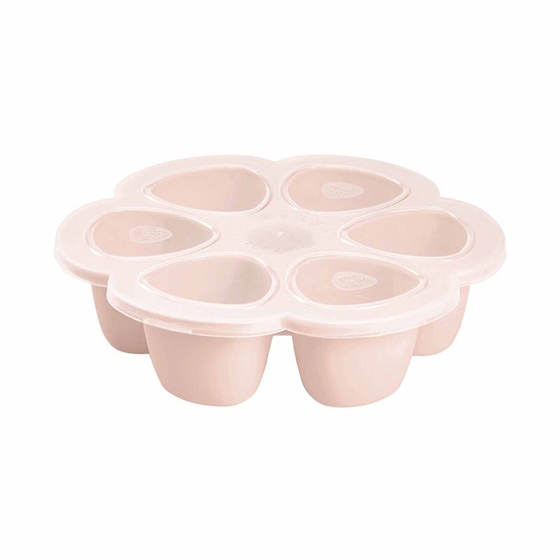 BEABA Silicone Freezer Tray 6 X 90ml - Pink (online) MULTIPORTIONS-image 1