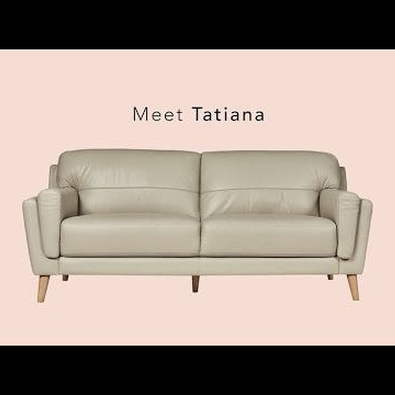 SOLOTTI 2 Seater (hl) Silver Half Leather Sofa TATIANA-image 5