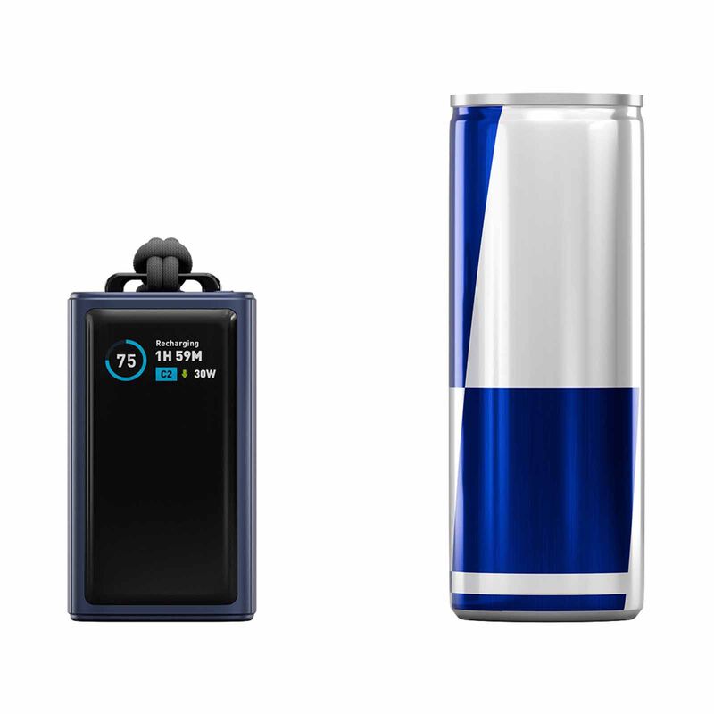 ENERGEA Compac Arc 45, 10000mah Powerbank With Built In 70cm Usb-c Cable Pd45w - Blue CP45-ARC10K-BLU-image 5