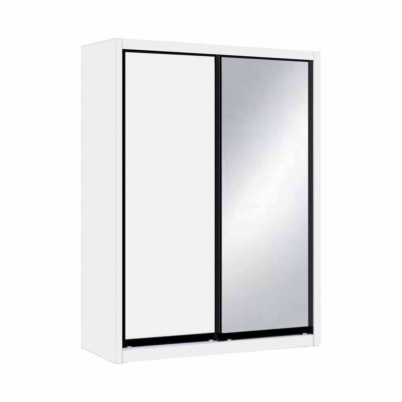 SMARTBOX 2 Door Sliding Wardrobe (white-56) DUBLIN-image 1