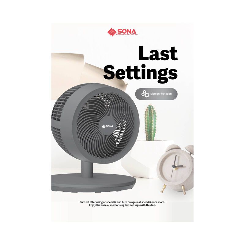 SONA 9 In Dc Stand Fan -black SFS9006DC-image 10