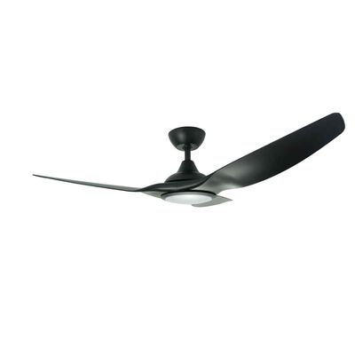 FANZTEC 46 In Dc Ceiling Fan With Led Light (black) AIRSTREAM 46 IN  MATT (BLACK)