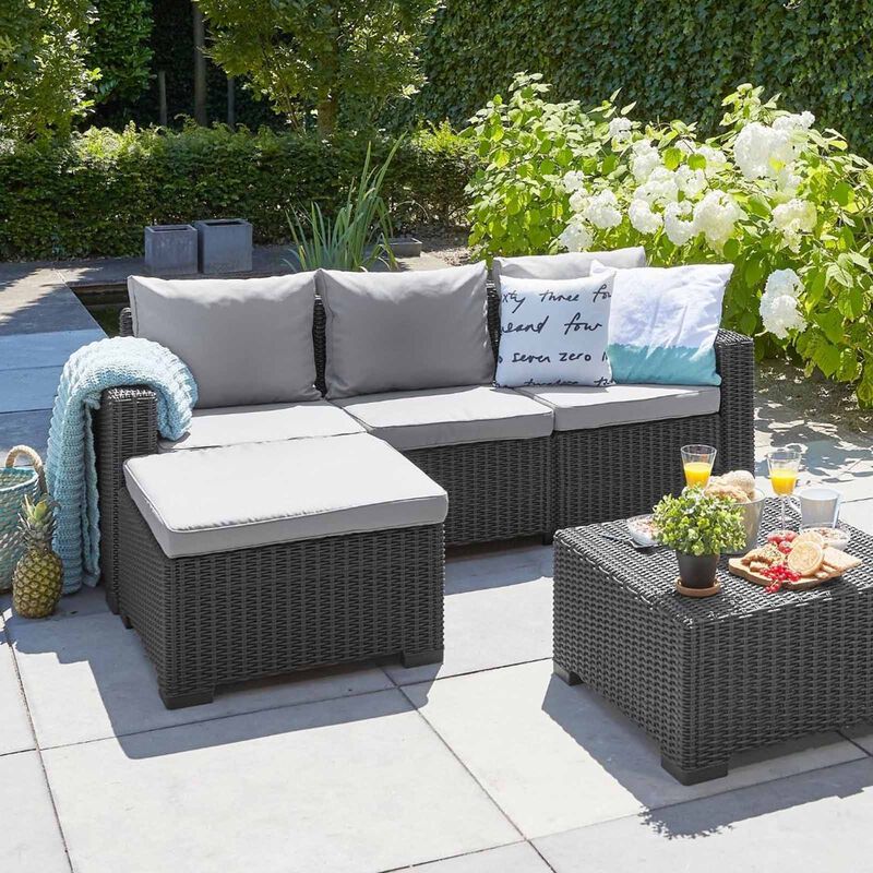ALLIBERT California 3 Seater Lounge Set Graphite (exclude Installation) D-AB-39-2692-image 2