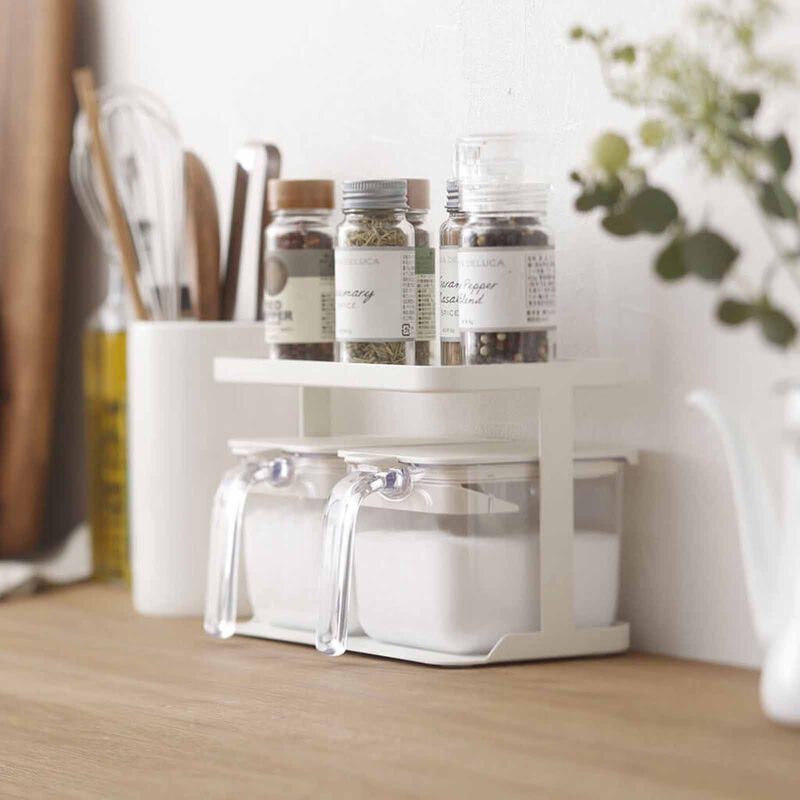 MARNA Good Lock Condiment Organisation Rack Wide (216x142x118mm) - White K774-W-image 6