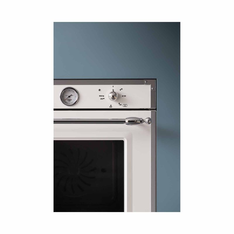 BERTAZZONI 60cm Electric Built-in Oven (ivory And Chrome Finish) F609HEREKTAX-image 3