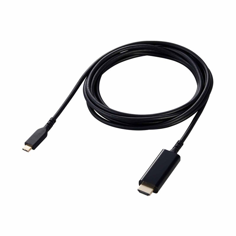 ELECOM Usb C To Hdmi 3m - Black MPA-CHDMIS30BK2-image 1