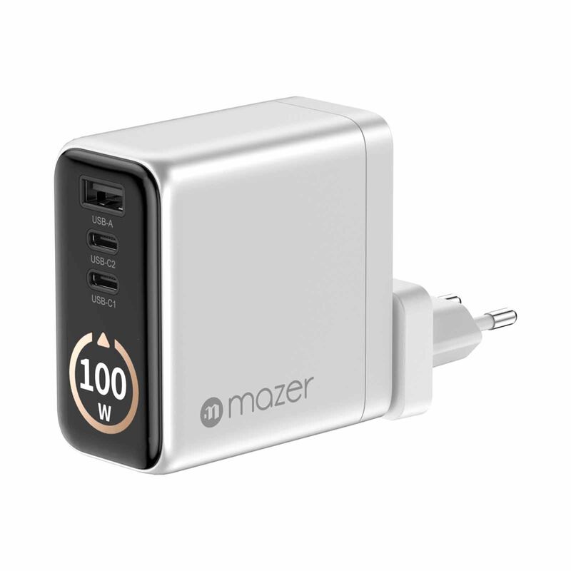 MAZER Aiprestige Gan Pd100w 2c1a With Travel Plugs-silver M-AI-G100W-V7-SV-image 7