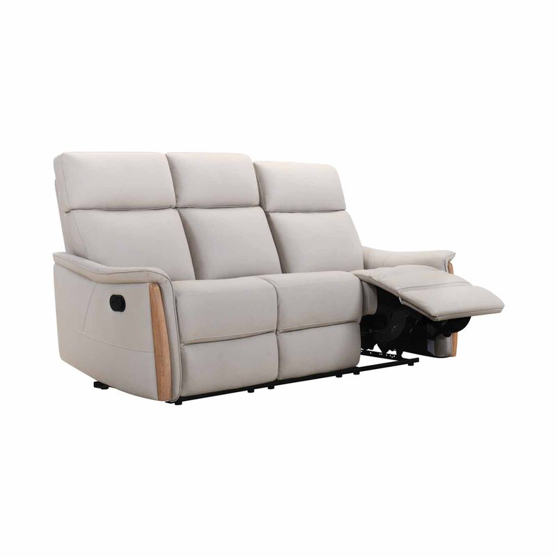 3rr-m Seater (fl) Beige Full Leather Sofa HILDA-image 5