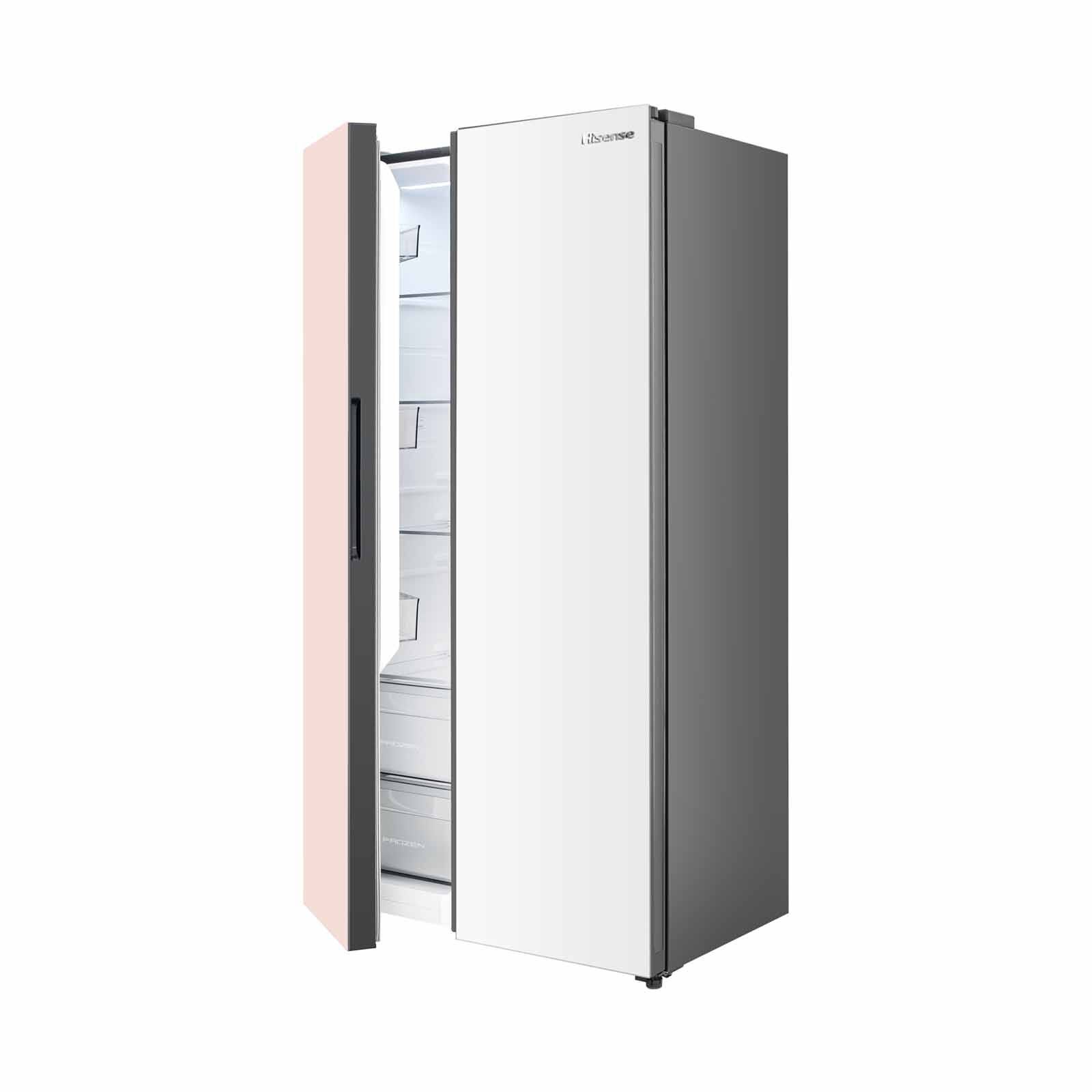 Shop HISENSE Side By Side Door Fridge (550l) RS558P3GXD in Singapore