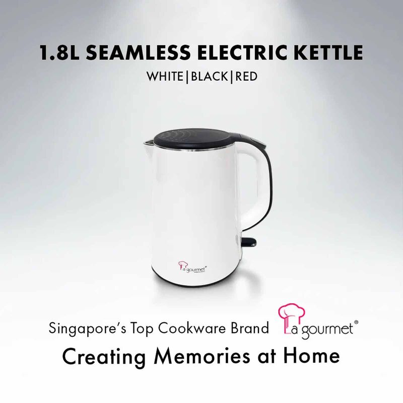 LA GOURMET Kettle (1.8l) - Pearl White LGELKE391803-image 3