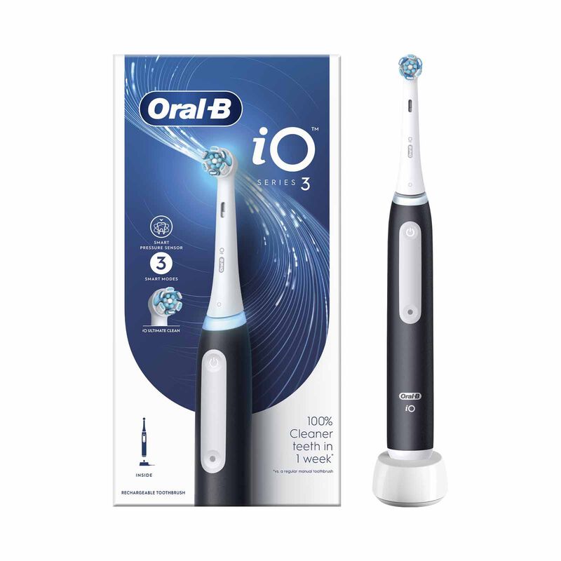 ORAL-B Io Series 3 Rechargeable Electric Toothbrush - Black IO3 BLACK-image 2