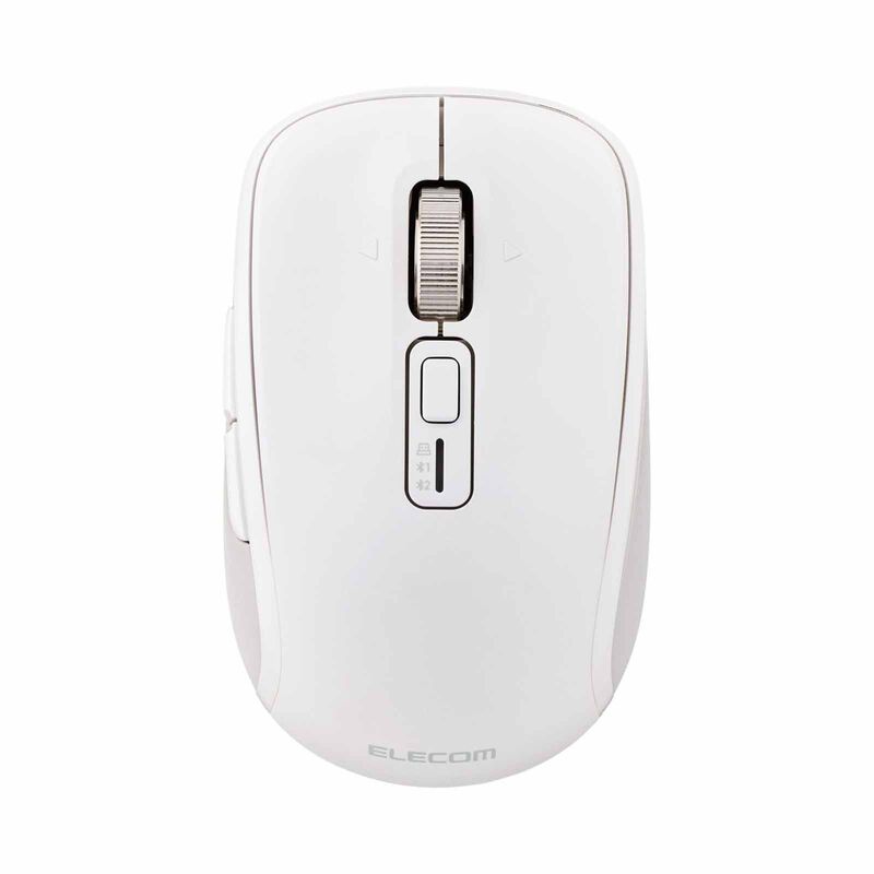 ELECOM Dual Mode Wireless Blueled Silent Mouse 8 Buttons White M-MY50MBSWH-G-image 4