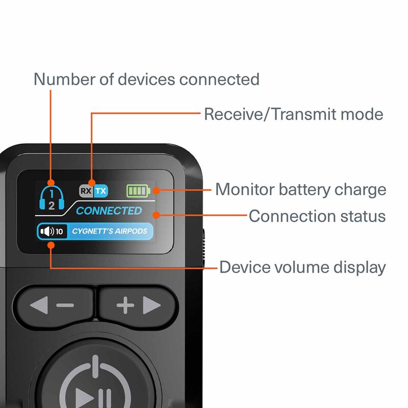 CYGNETT Voyager Multi Stream Bluetooth Audio Adaptor - Black CY5163VOYAA-image 4