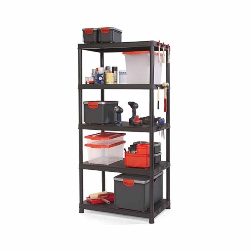 KETER Shelf Plus Xl / 5 Plastic Shelving With Tools Holder (exclude Installation) D-KS-20-9505-image 6