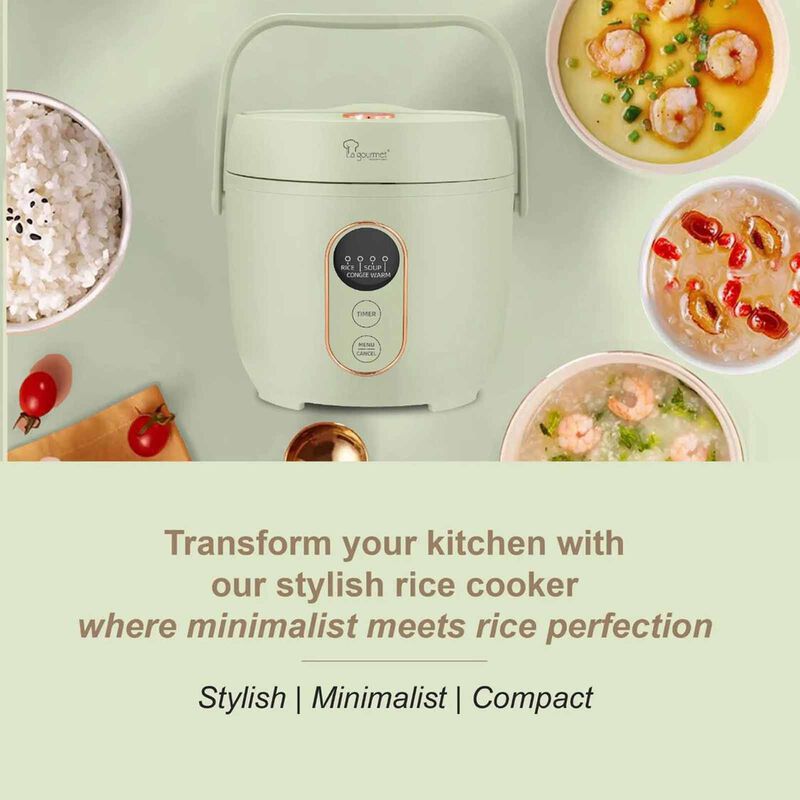 LA GOURMET Rice Cooker (0.8l) - Cream LGELRC419590-image 3