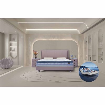 DERUCCI King Size Philips Bedframe + Smart Adjustable Bed Base BOC1-018 + BOS1-002