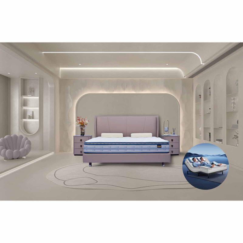 DERUCCI King Size Philips Bedframe + Smart Adjustable Bed Base BOC1-018 + BOS1-002-image 1