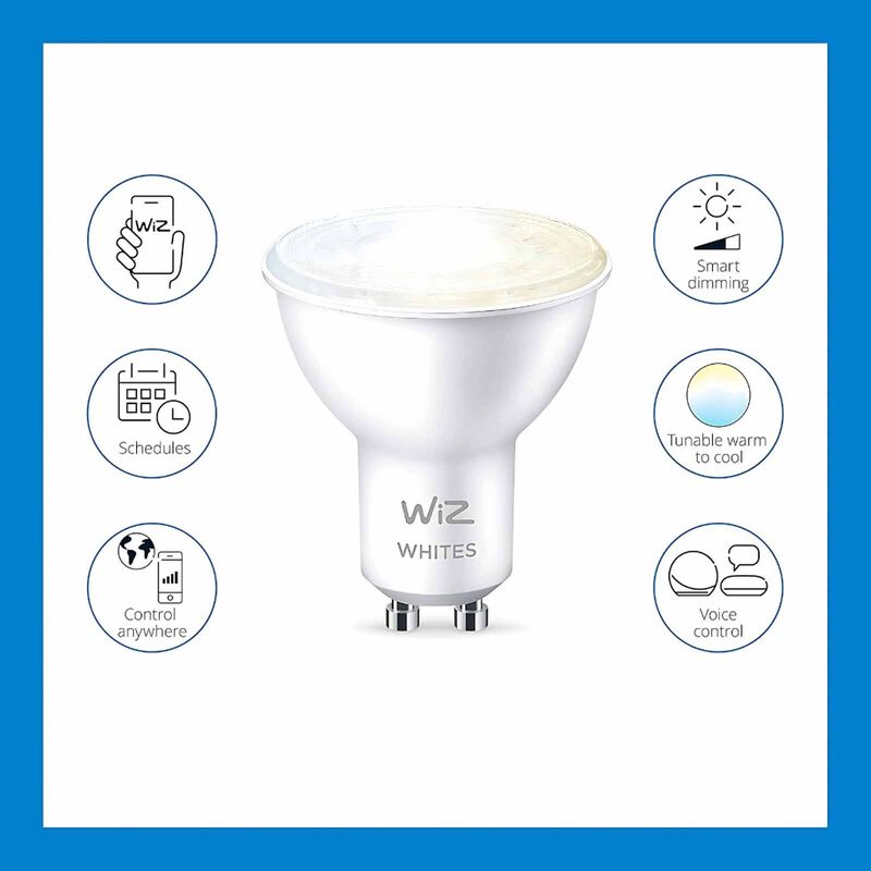 WIZ Ble 4.7w Gu10 Glass 345 Lm White 929003772222-image 2