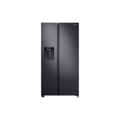 SAMSUNG Side By Side Fridge (617l) - Black Matt RS64R5304B4