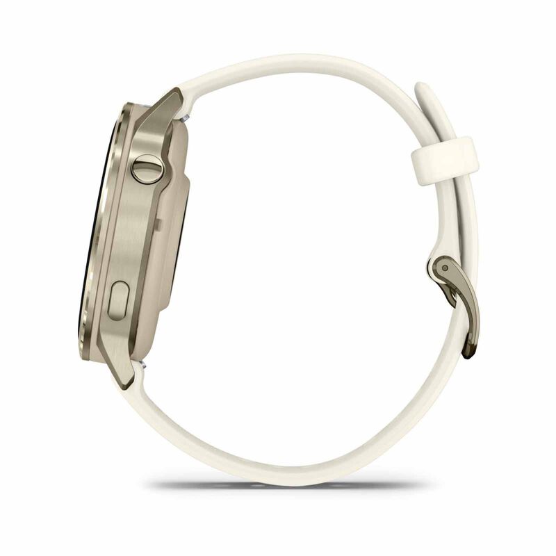 GARMIN Venu 4 - 41mm Lunar Gold With Bone Silicone Band GM-010-03013-40-image 3
