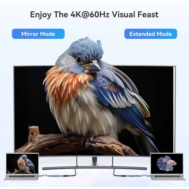 MOKIN 7 In 1 Usb-c To Hdmi 4k/60hz+usb-c3.0+2usb-a 3.0+sd/tf+pd Charging Hub MK-MOUC0119-image 3