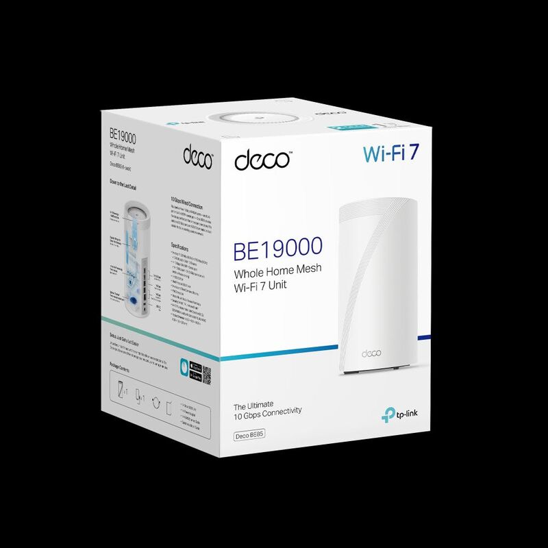 TP LINK Be22000 Tri-band Whole Home Mesh Wifi 7 System - 2 Pack TPL-DECO-BE85-2PK-image 6