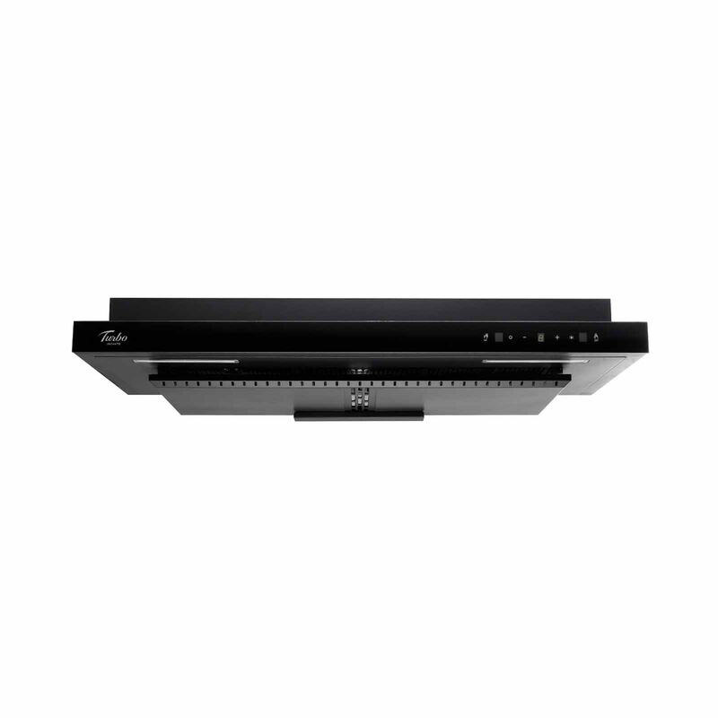 TURBO 90cm Slimline Hood - Black (exclude Installation) TAL616-90BK-image 1