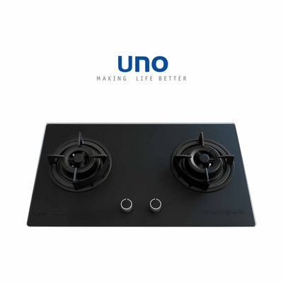 UNO 78cm 2-burner Tempered Glass Hob (exclude Installation) - Matte Black UG-7812TRSV MT/BK