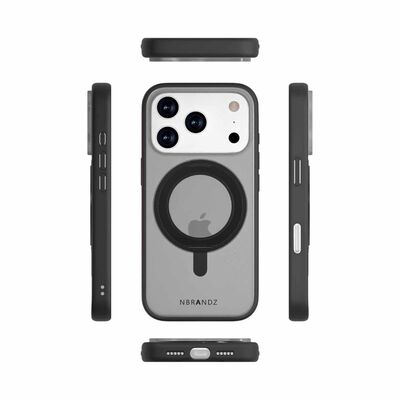 N.BRANDZ Mag360 Touch 360 Rotation Protective Case For Iphone 17 Pro-mattblack N-MAG360-IP17P-MB