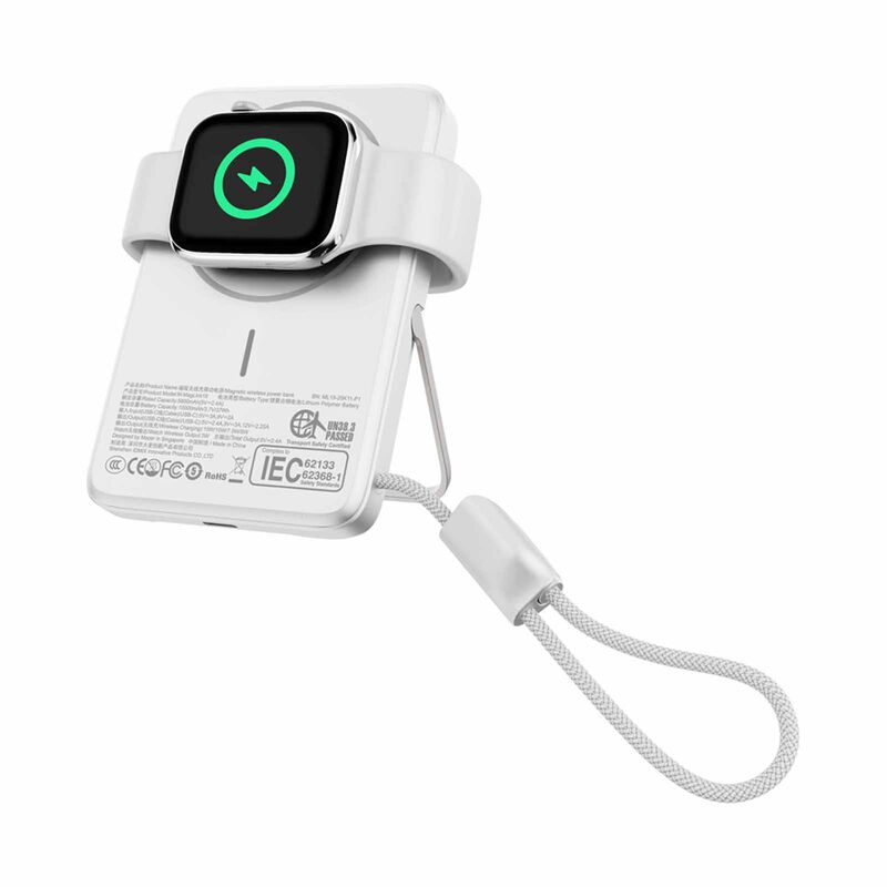 MAZER Maglink 10,000mah Magnetic 15w/apple Watch Charging/usb-c Pd27w Cable Power Bank-silver M-MAGLINK19-SV-image 8