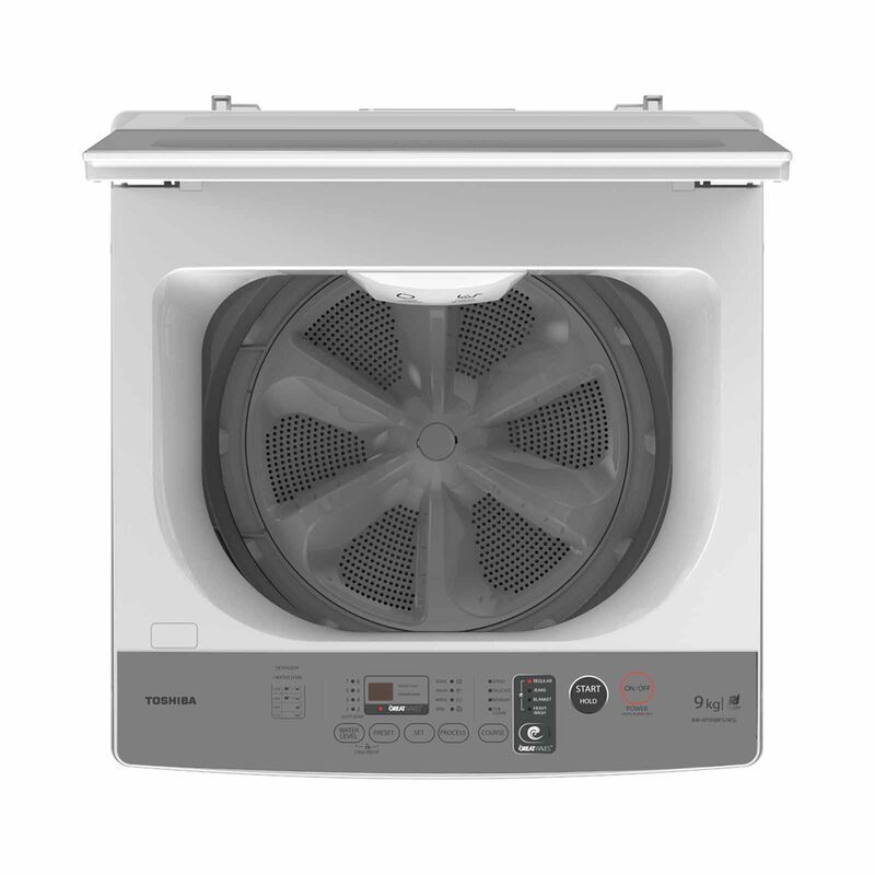 TOSHIBA Top Load Washer (9kg )-white AW-M1000FS(WS)-image 3
