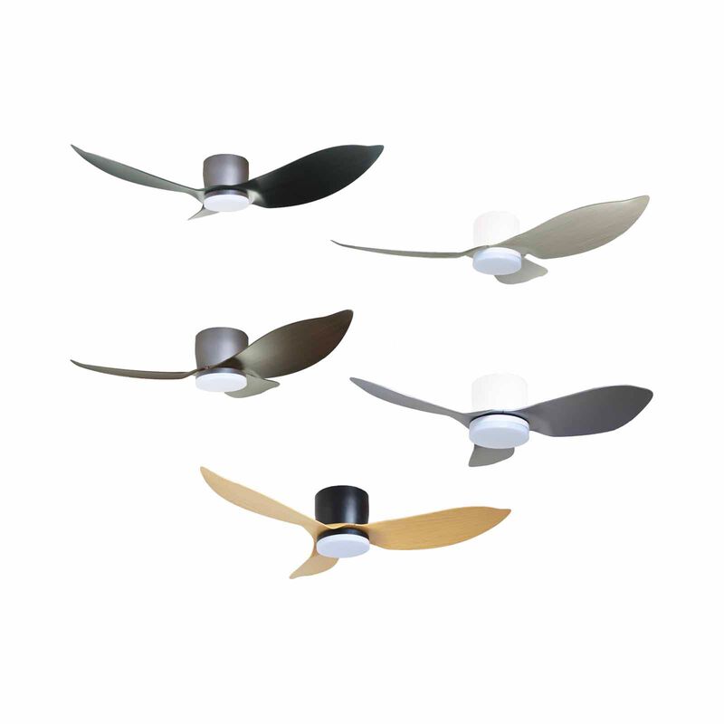 MISTRAL 46 In Solar46 3-blades Ceiling Fan (wood/black) SOLAR46-WD/BK-image 2