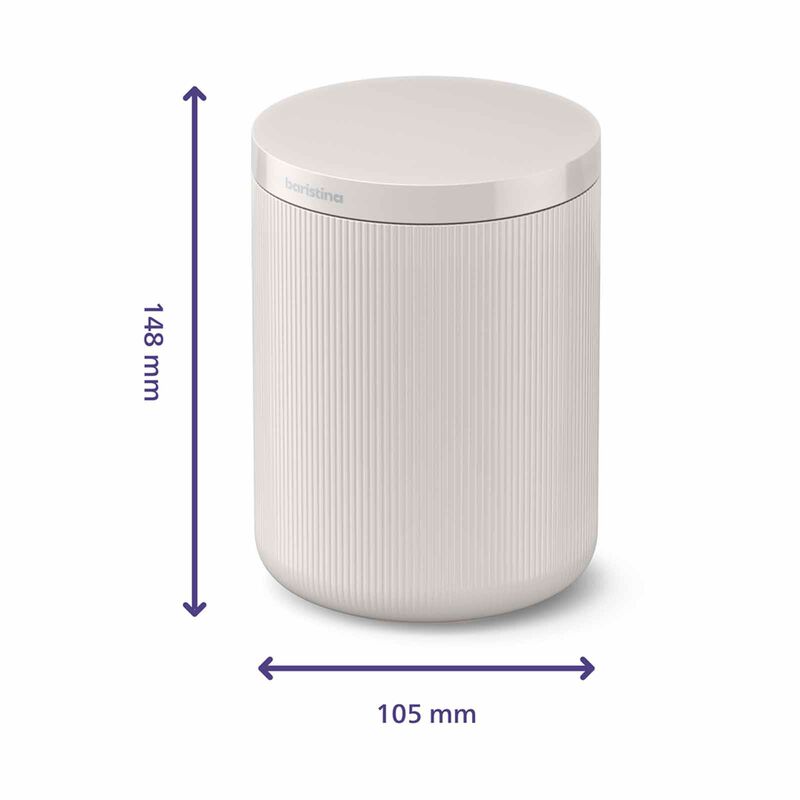 PHILIPS Baristina Coffee Grounds Box - Milky White BAR313/00-image 2