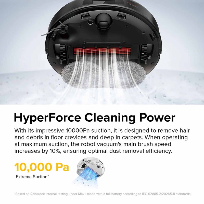 ROBOROCK Wet & Dry Robot Vacuum Cleaner - Black QR798 - BLACK-image 7