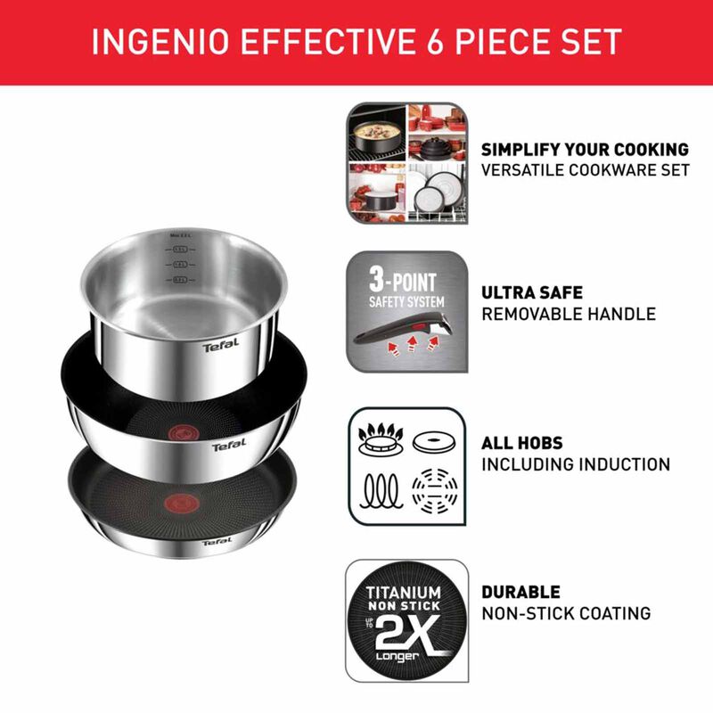 TEFAL Ingenio Effective 6-piece Set L89796-image 5
