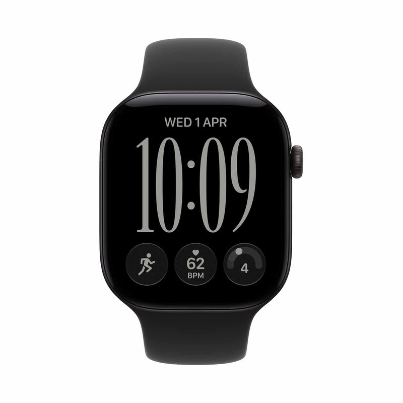 APPLE Watch Series 12 Gps 46mm Black Aluminium Case With Black Sport Band - M/l MJEL4X/A-image 1