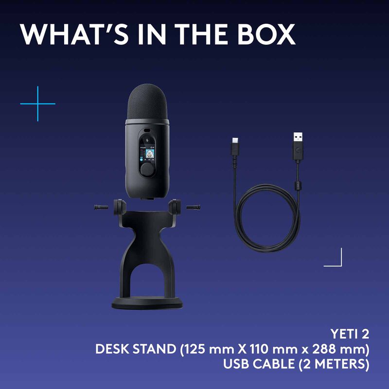 LOGITECH Blue Yeti 2 Usb Microphone Black 988-000595-image 16