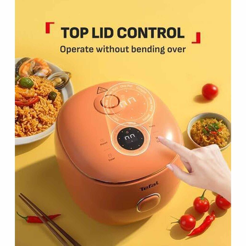 TEFAL Pop Fuzzy Logic Rice Cooker (0.7l) - Terracotta RK535T-image 9