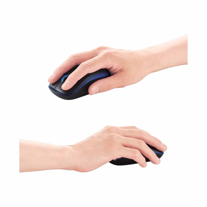 ELECOM 3 Btn Wireless Silent Mouse - Blue M-IR07DRSBU-image 2