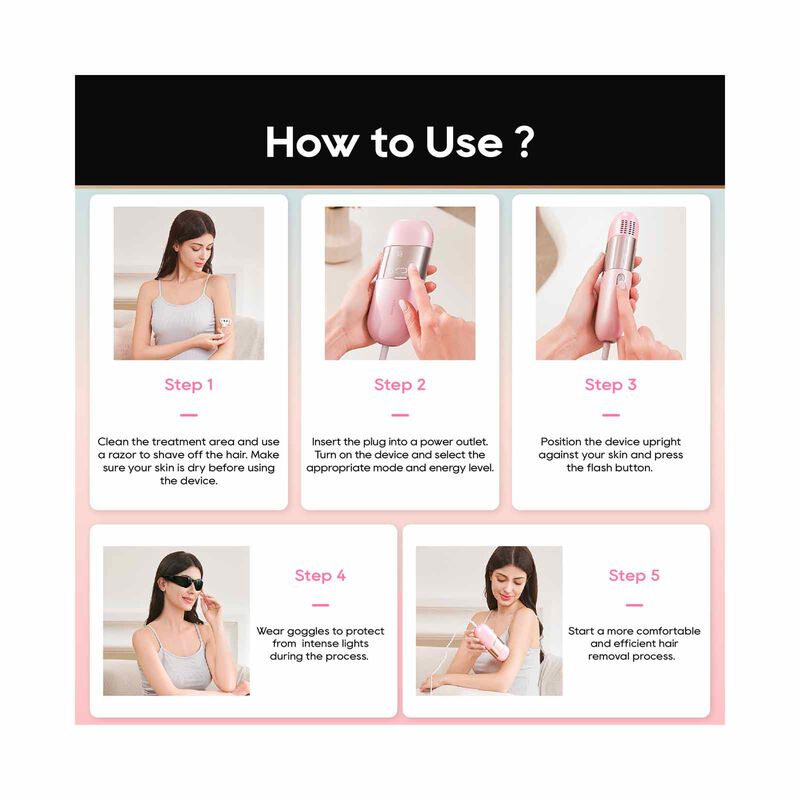 DREAME Ipl Hair Removal - Pink DM-IPLHAIR-PK-image 10