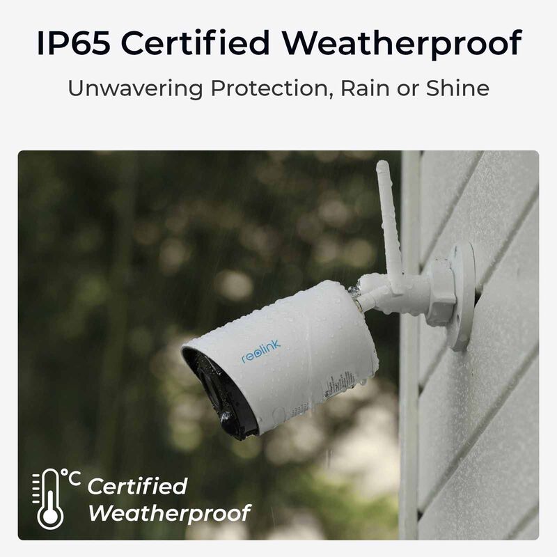 REOLINK Reolink Argus Eco Wireless Security Camera Indoor Outdoor, 3mp, Rechargeable Battery-powered, Night BWB2K07-image 4