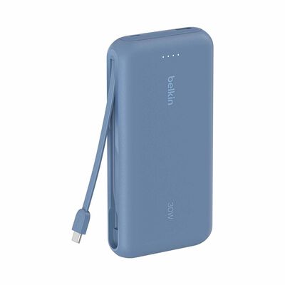 BELKIN Powerbank 20k With Integrated Cable Blue BPB024FQBL