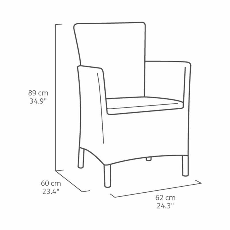 ALLIBERT Iowa Chair White (exclude Installation) D-AB-21-5340-image 4