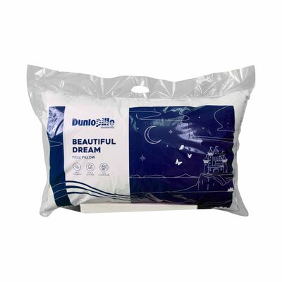 DUNLOPILLO High Quality Fibre Pillow With Anti Dust Mite (800g) WHITE CLOUD