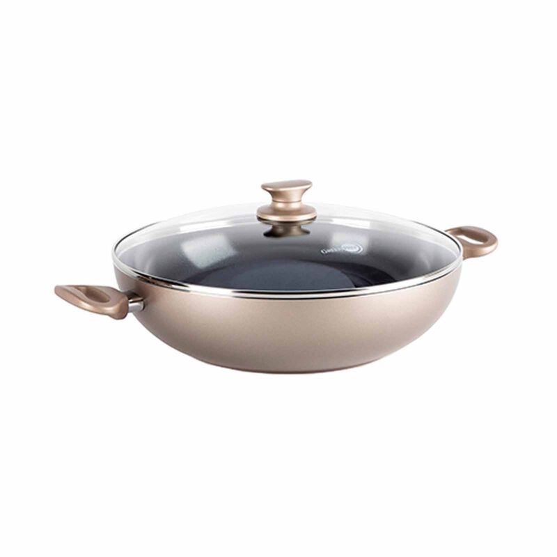 GREENPAN Greenpan Cambridge 36cm Wok With Lid, Bronze [pfas Free] GPCBR675983-image null