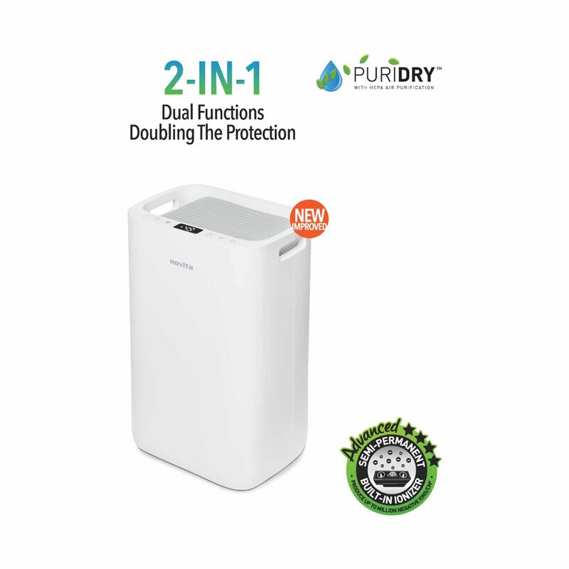 NOVITA 2 In 1 Air Purifier And Dehumidifier ND25.5+-image 2